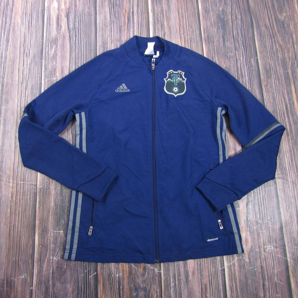 Adidas Jacket Womens S Blue Climacool Track‎ Full Zip Soccer Top Lightweight